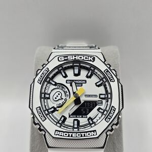 G-Shock Manga 2D Effect Watch with Yellow Accent